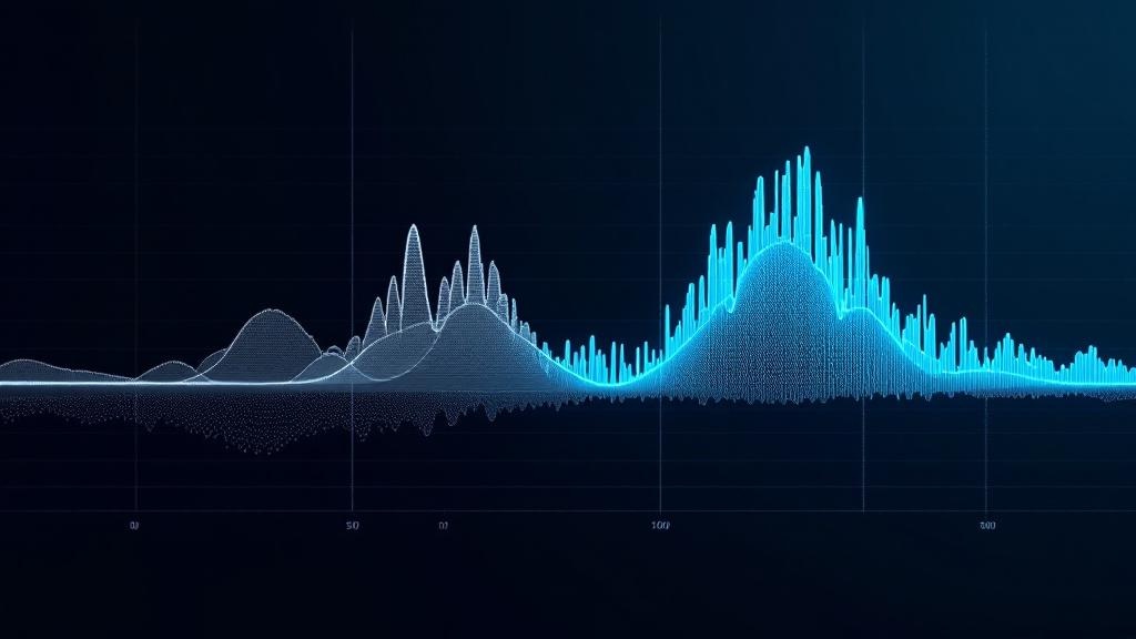 Power-Spectral-Density-Plot eines Wälzlagers im gesunden und beschädigten Zustand
