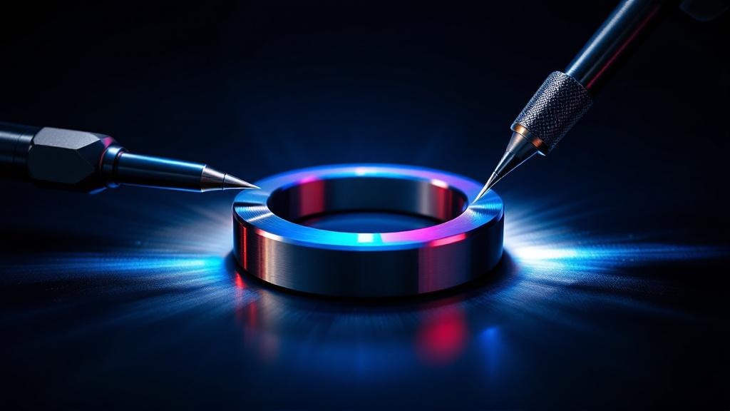 Vergleich Härteprüfung Vickers-Eindruck und akustische Resonanzanalyse an Wälzlagerring