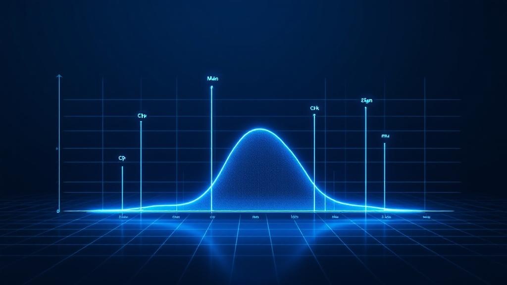 Histogramm einer Eigenfrequenzverteilung mit eingezeichneten 3-Sigma-Grenzen und Cpk-Kennwerten