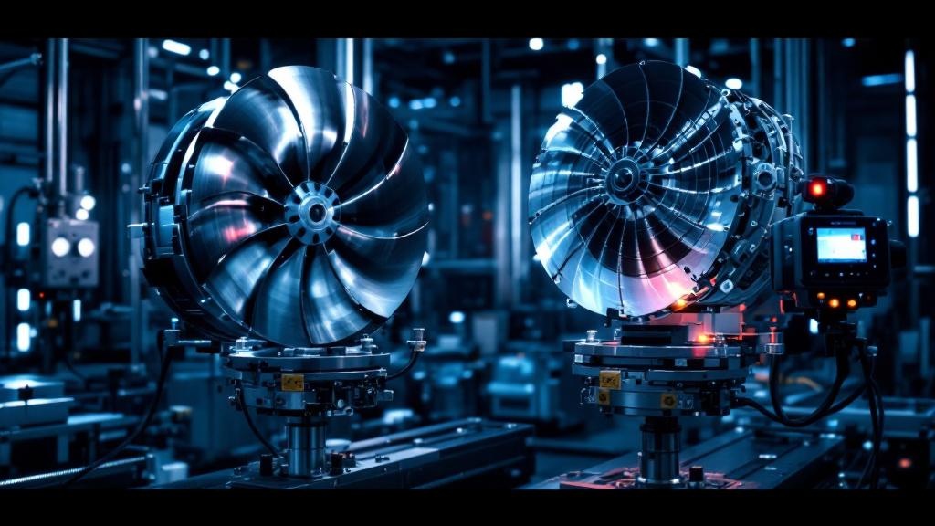 Luft- & Raumfahrt – akustische Prüftechnik mit SonicTC: Turbinenschaufeln, Strukturpaneele, Composites – Resonanzprüfung sicherheitskritischer Bauteile.