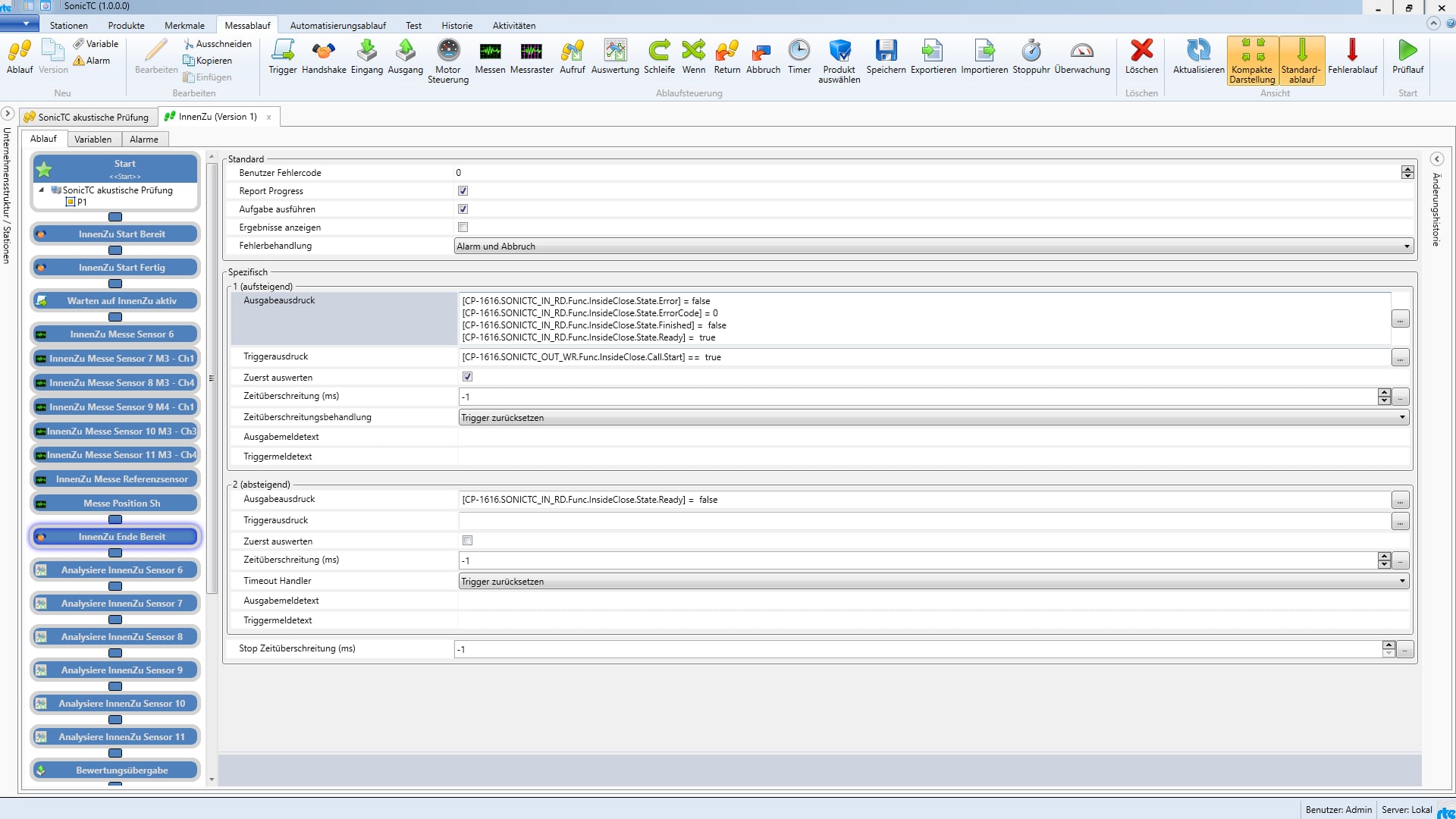 SonicTC.Plattform · Software-Auswertung · Pfinztal-Lab